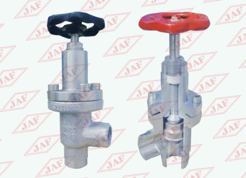 對焊直角截止閥J64F（B）-25(40）、對焊直角節(jié)流閥L61F(B)-25(40）
